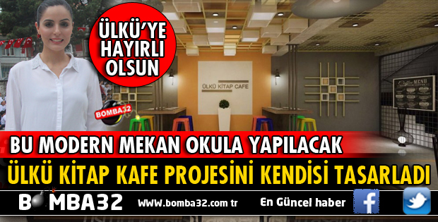 KİTAP KAFE PROJESİNİ KENDİSİ ÇİZDİ