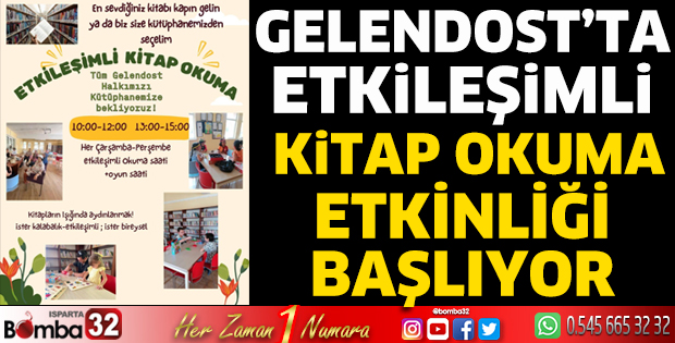 Kitap okuma etkinliği başlıyor