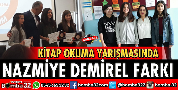 KİTAP OKUMA YARIŞMASINDA NAZMİYE DEMİREL FARKI