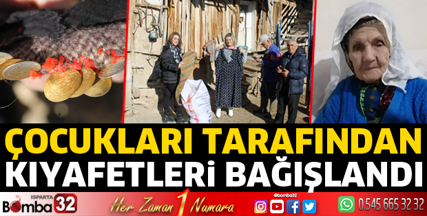 Kıyafetleri bağışlandı