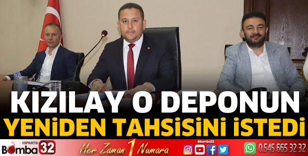 Kızılay o deponun yeniden tahsisini istedi