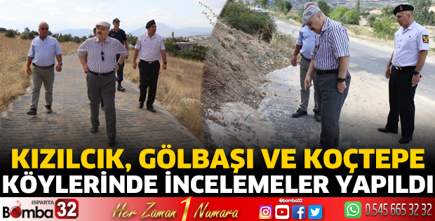 Kızılcık, Gölbaşı ve Koçtepe köylerinde incelemeler yapıldı