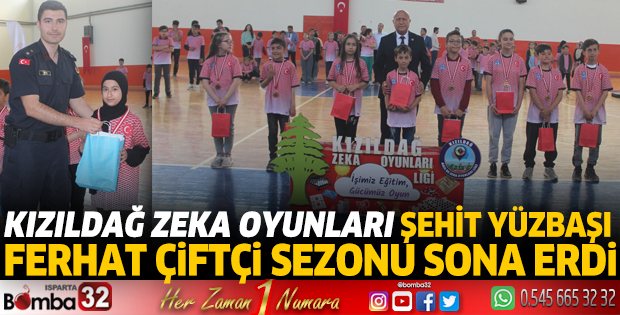 Kızıldağ Zeka Oyunları Şehit Yüzbaşı Ferhat Çiftçi Sezonu sona erdi