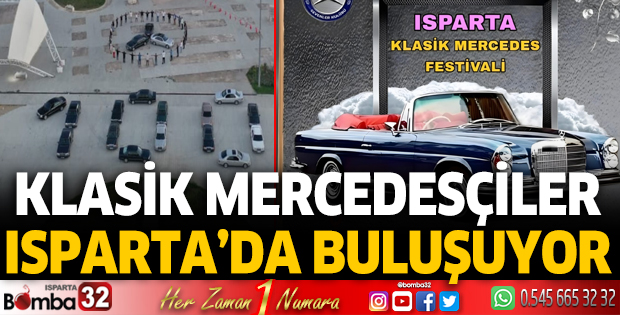 Klasik Mercedesçiler Isparta’da buluşuyor