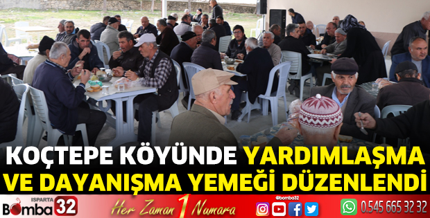 Koçtepe Köyünde Yardımlaşma ve Dayanışma Yemeği düzenlendi