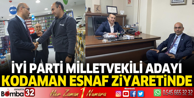 Kodaman, esnaf ziyaretlerinde 