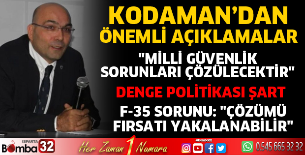 Kodaman’dan önemli açıklamalar