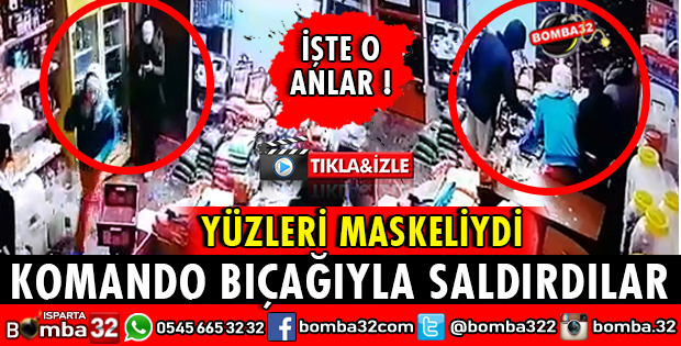 KOMANDO BIÇAKLI GASP GÜVENLİK KAMERASINDA
