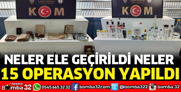 KOM'DAN 15 OPERASYON