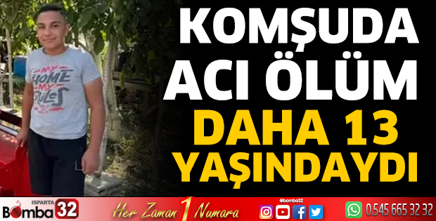 Komşuda acı ölüm