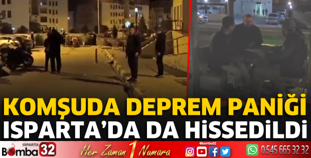 Komşuda deprem