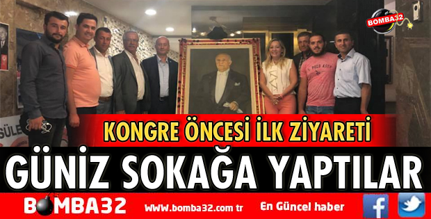 KONGRE ÖNCESİ İLK ZİYARETİ GÜNİZ SOKAĞA YAPTILAR