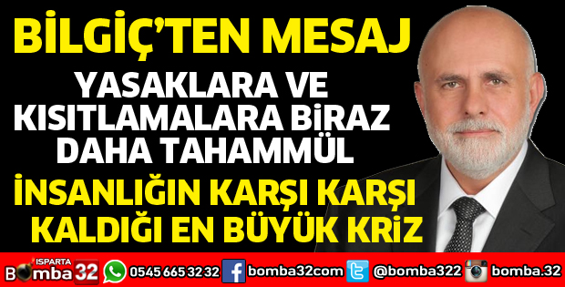 KONGREDE BİLGİÇ'İN MESAJI OKUNDU
