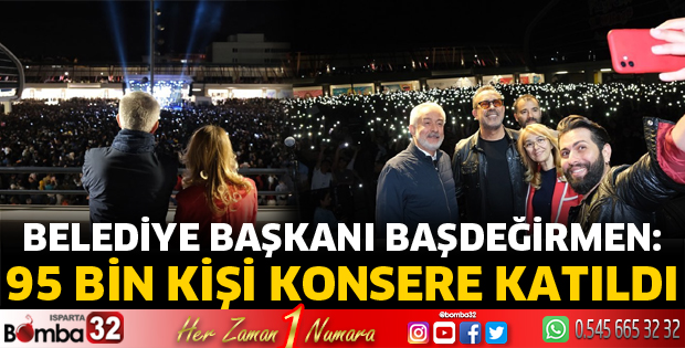 Konsere 95 Bin kişi katıldı