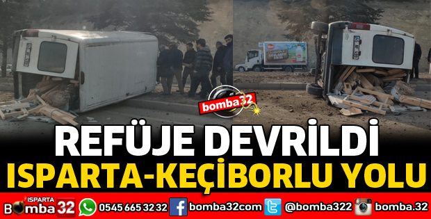 KONTROLDEN ÇIKIP DEVRİLDİ