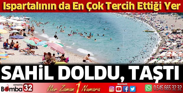 Konyaaltı sahili doldu