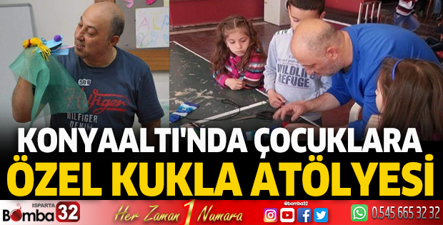 Konyaaltı'nda çocuklara özel kukla atölyesi