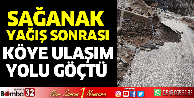 Köprü çöktü, köye ulaşım yolu yapılamıyor 