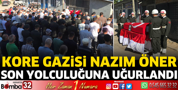 Kore Gazisi son yolculuğuna uğurlandı