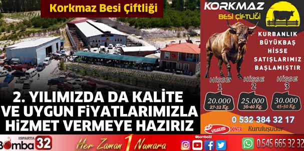 Korkmaz Besi Çiftliğinde indirimli kurbanlık satışları başladı