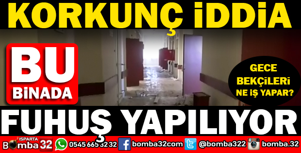 KORKUNÇ İDDİA BU BİNADA FUHUŞ YAPILIYOR