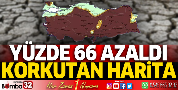 Korkutan harita: Yüzde 66 azaldı