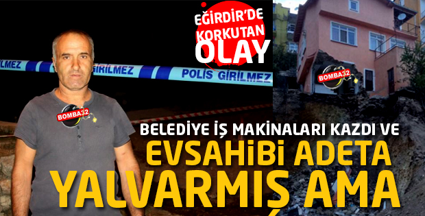 KORKUTAN OLAY EV ÇÖKTÜ VE