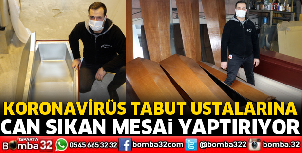 KORONAVİRÜS TABUT USTALARINA CAN SIKAN MESAİ YAPTIRIYOR