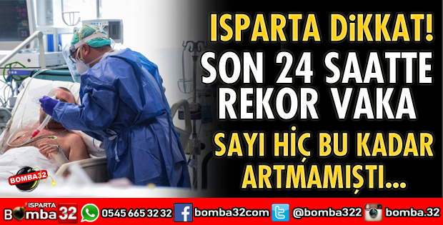 KORONAVİRÜS VAKA SAYISINDA REKOR SAYI
