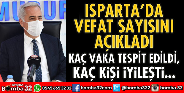 KORONAVİRÜSTEN VEFAT SAYISINI AÇIKLADI