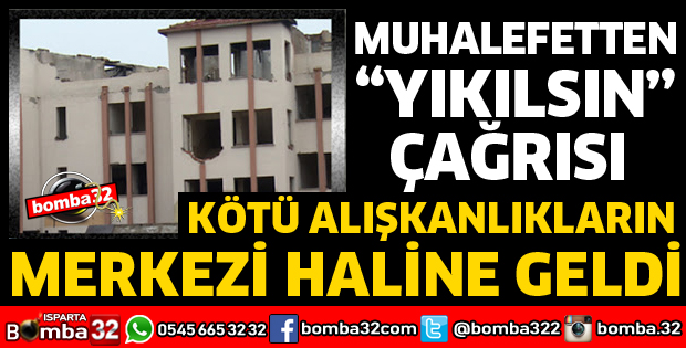 KÖTÜ ALIŞKANLIKLARIN YAŞANDIĞI ESKİ FETÖ YURDU YIKILSIN