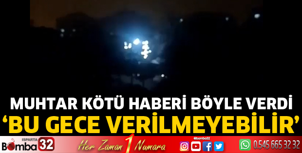 Kötü haberi muhtar duyurdu