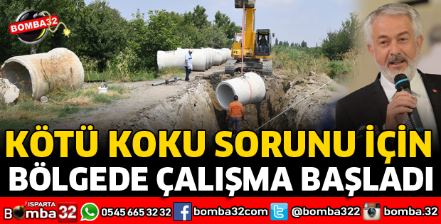KÖTÜ KOKU SORUNU İÇİN BÖLGEDE ÇALIŞMA BAŞLADI