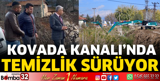 Kovada Kanalı'nda temizlik sürüyor