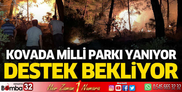 Kovada Milli Parkı Yanıyor