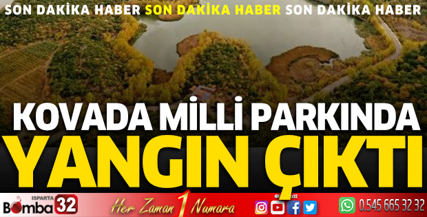 Kovada Milli Parkında yangın çıktı!