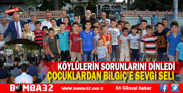 KÖY ÇOCUKLARINDAN BİLGİÇ’E SEVGİ SELİ