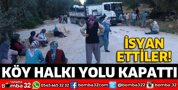 KÖY HALKI YOLU KAPATTI