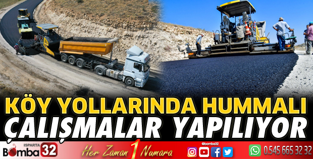 Köy yollarında hummalı çalışmalar