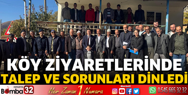 Köy ziyaretlerinde talep ve sorunları dinledi