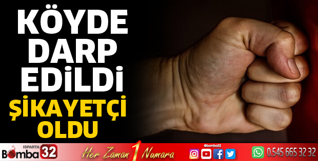 Köyde darp edildi