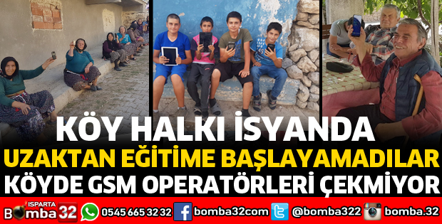 KÖYDE GSM OPERATÖRLERİ ÇEKMİYOR