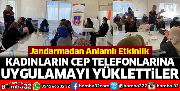 Köyde kadınların cep telefonlarına KADES'i yüklettiler
