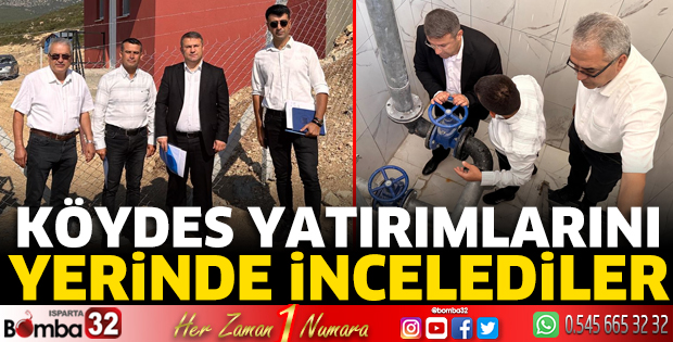 KÖYDES yatırımlarını yerinde incelediler