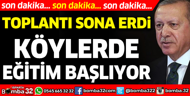 KÖYLERDE EĞİTİM BAŞLIYOR