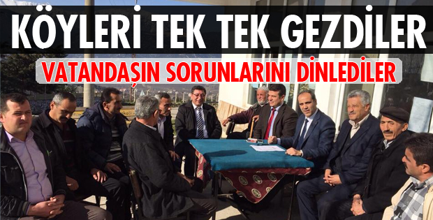 KÖYLERİ TEK TEK GEZİYOR!