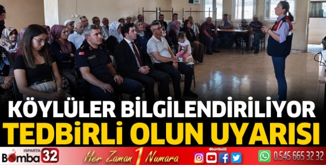Köylüler bilgilendiriliyor