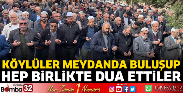 Köylüler yağmur duası yaptı 
