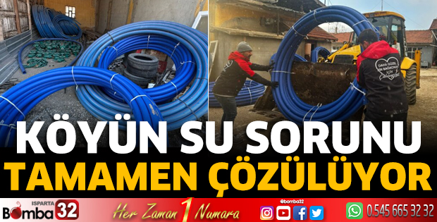 Köyün su sorunu tamamen çözülüyor