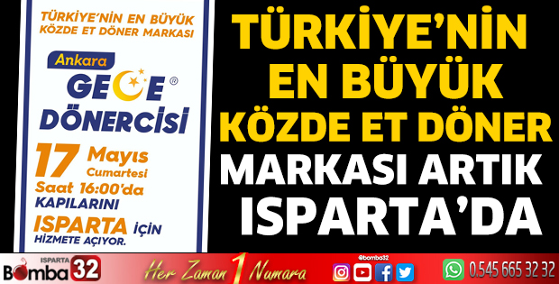 Közde Et Döner Markası artık Isparta’da